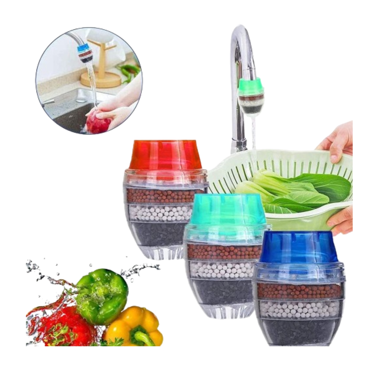 Miniatura 5 de Filtro grifo Purificador Agua 3 Niveles